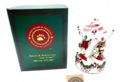 Boyds Bears ELBERT, DELBERT & FRITZ HOLIDAY BEARY GO ROUND 227816 ~ WORKS!!