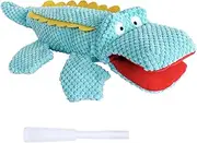 Squeaky Dog Toys Crinkle Plush Water Bottle Toy with No Stuffing Body, Interactive Squawking Pet Chew Toy for Puppy Small Medium Large Dogs