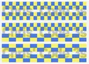 Code 3 Adhesive Vinyl Decals Greenlight 1/64 Transit Jumbo - Police Battenburg