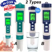 PH TDS PPM EC Meter Salt Digital Tester 0-14, 0.001 High Accuracy for Water,Pool
