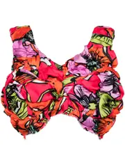 [COMME des GARCONS] Printed Chiffon Ruffles Vest
