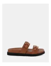 [Novo Shoes] Sarax Slides in Caramel