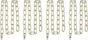 uxcell 3 Ft Light Fixture Chain, 4 Set Lighting Chain Metal Looping Link with Quick Link Screw Lock Connectors Up to 110 lbs for Pendant Lights Chandeliers Swag Lights, Bronze