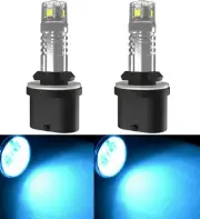 LED 20W 880 H27 Icy Blue 8000K Two Bulbs Head Light Replacement ATV UTV Lamp Fit