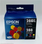 Epson 288XL Black, 288 C/M/Y Combo 4pk Ink Cartridges - EXP 08. 2025 AND AFTER