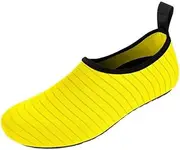 [COMVIP] Adult Barefoot Skin Water Shoes Quick-Dry Aqua Yoga Socks Yellow 23.5cm