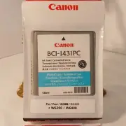 GENUINE Canon BCI-1431PC Photo Cyan for imagePROGRAF W6200 W6400