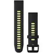 Garmin 010-13279-03 QuickFit 20 mm Replacement Watch Bands - Black Silicone