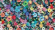 Moda GRADIENTS EUPHORIA 33820 12 Black Multi Floral MODA Quilt Fabric WATERCOLOR