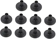ibasenice 10pcs Cymbal Holder Drum Cymbal Sleeve Cymbal Stand Sleeve Reliable Drum Sleeve Cymbal Felts Cymbal Sleeve Replacement Percussion Drum Kits Flange Base Cymbal Sleeves Plastic Black
