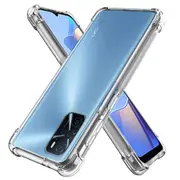 For Oppo A54S Clear Case Shockproof Tough Soft Gel Clear Transparent Air Cushion Cover (Transparent)