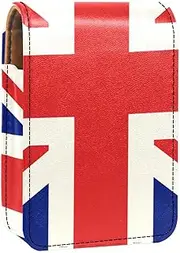 Lipstick Case,Portable Makeup Bag Cosmetic Pouch,Lipstick Holder Makeup Organizer,UK Flag