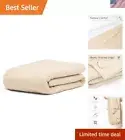 Luxury Cotton Blanket King Size – Soft & Breathable Herringbone Weave – Light...