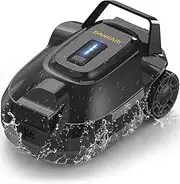 Cordless Pool Robot Vacuum, Robotic Pool Rechargeable Cleaner for Above Ground & In-Ground Swimming Flat Pools,