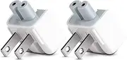 Beyee Travel Charger Converter US Duck head Plug, Spare Connector for iPod, iPhone,iPad Tablets, Macbook AC Power Adapter (2xUS Plug)