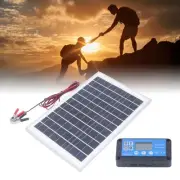 50w Solar Panel With Frame Plus Battery Clamp And MPPT Waterproof Controller