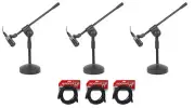 Audio Technica ATM230PK 3) Instrument Microphones Drum Mics+Stands+Mounts+Cables