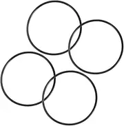 TOKIDNY 4pcs Water Purifier Sealing Ring Washer Assortment Kits Silicone Water Filter Sealing Gasket Seal Ring Silicone Washer for Water Filter Housing Gasket Seal Gasket Black