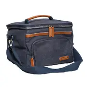 Tempa Kayce Adjustable Insulated 25cm Cotton Cooler Bag Outdoor Storage Navy