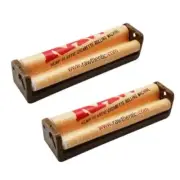 2 x 70mm - RAW Hemp Eco Plastic Tobacco Machine Roller Cigarette Smoke 2 Pack