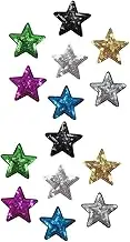 HEALSOPTHY 14Pcs Sequin Star Patches for DIY Clothing Appliques Colors Embroidered Star Design for Clothes Bags and Accessories