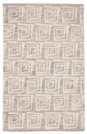Vintage Hand Woven Carpet 5'2" x 8'4" Traditional Wool Kilim Rug