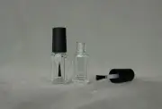 5ml empty nail polish bottle clear glass with agitator mixing balls 5-50p