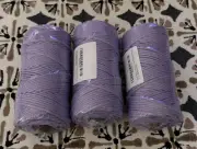 3mm x 100 Yards Natural Macrame Cotton Cord for DIY Crafts Knitting Purple - Lot
