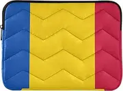 Laptop Sleeve Case 13-14 Inch Water Resistant Computer Bag Flag Moldavian Computer Briefcase with Zipper for Work Journey forro para