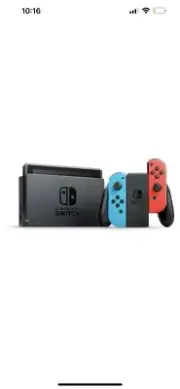 Nintendo Switch Handheld Console - 32GB - Black/Neon Red/Neon Blue