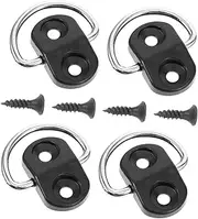 Car Trunk Luggage Net Hooks 4 Pairs Strong Truck Bed Hooks for Cargo Anchor Screw Kit
