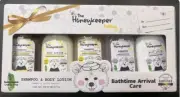THE HONEY KEEPER BABY BATH TIME GIFT SET/SHAMPOO & BODY LOTION/5 PIECES/3OZ EACH