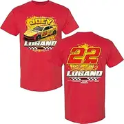 Checkered Flag Sports Joey Logano 2025 Shell 2-Spot T-Shirt Red, Red, Large