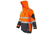 Eleven Workwear Waterproof 3M Hoop Taped 4-in-1 Jacket Set Orange Navy