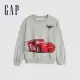 【GAP】男幼童裝 Gap x Disney迪士尼聯名 印花大學T-灰色(773894)