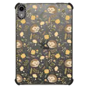 iPad mini (6th gen) iPad Impact Case Cute hedgehogs and flowers