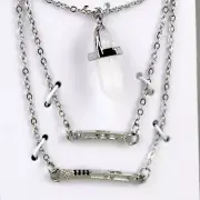 Lightsabers & Kyber Crystal (Star Wars: Ahsoka) Tiered Necklace