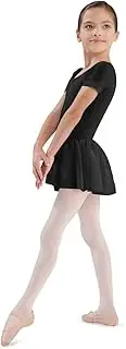[Bloch] Dance Girls Tiffany Short Sleeve Leotard with Skirt