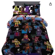 Five Nights At Freddys Twin 5 PC Bed Set New In Bag Freddys Crew Comforter 2020