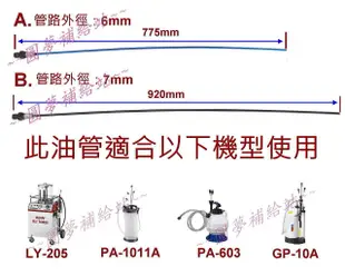 【圓夢補給站】抽油機油管(適用狼頭牌各款抽油機油管 LY-205、PA-1011A、PA-603、GP-10A)