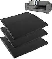 3 Pack Couch Cushion Support for Sagging Seat, Versatile Chair ​Sagging Pad, 20" x 20" Foam Sofa Cushions Support Board, Flexible Under Cushion Sag Repair Pad for Home Use (Black)