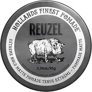 Reuzel Extreme Hold Matte Pomade, Strong Hold Matte Pomade For Men Low Shine Pomade 3.38oz/95g