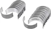 X AUTOHAUX Main Bearing and Connecting Rod Bearing Kit No.11217585452/11247586035 for Mini Cooper R56 2007-2013 Engine Crankshaft Rod Bearing Metal Silver Tone 18Pcs