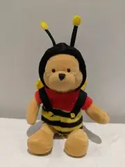 Disney Store Mini Bean Bag Plush Buzzing Pooh in Bee Outfit 8 inches - New