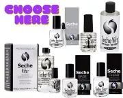 Seche -Rebuild /Ridge filling/Clear Base Coat /Vite /Vive Top Coat -SELECT YOURS