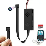 Full 4K HD Mini Hidden Camera, DIY Module Tiny Spy Wireless Remote Control Small Nanny Cam with Free 64G SD Card, Smart Home Surveillance Equipment for Security(No Need Wi-Fi)