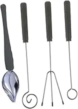 1 Set Chocolate Dipping Forks Stainless Steel Household Fondue Tools for Baking Decorating and Serving Western Desserts at Events and Buffets