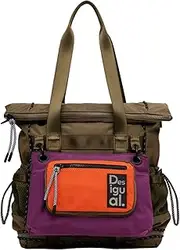 [Desigual] Women's Accessories Big Nylon Backpack, Green, Green, Einheitsgröße