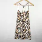 CALIA Performance New Animal Unbleached Mini Dress Women's Size Medium M NWT