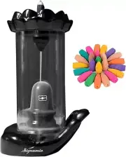 Elegant Shiva Incense Holder with 30 Backflow Cones - Aromatherapy Essential